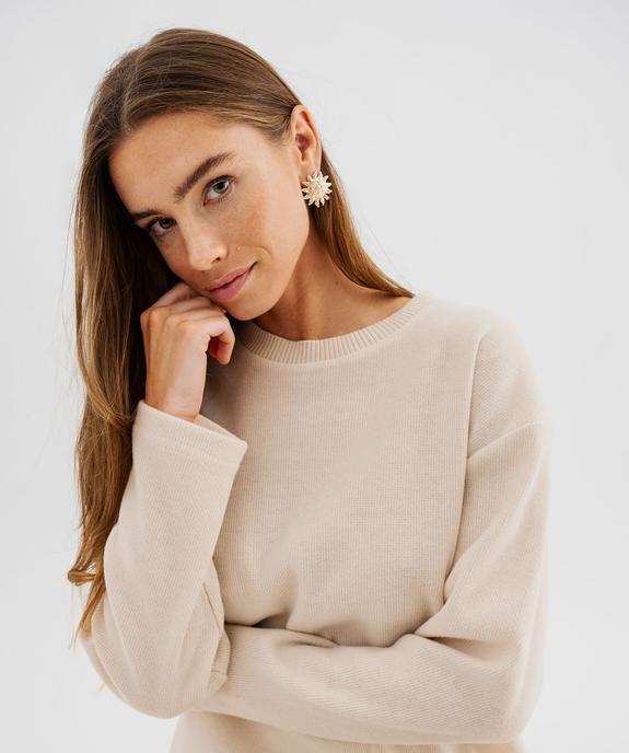Pull fin coupe oversize femme vue4 - GEMO(FEMME PAP) - GEMO