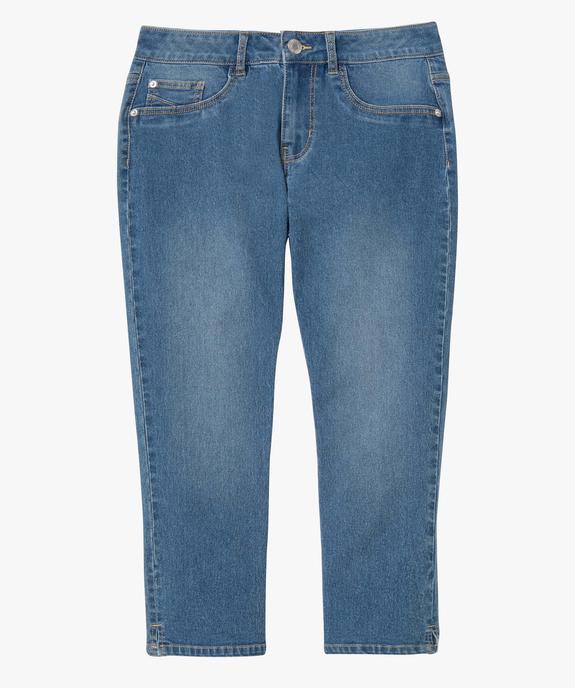 Pantacourt femme en toile denim extensible vue10 - GEMO 4G FEMME - GEMO