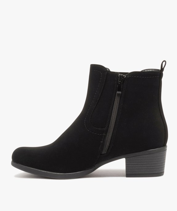 Boots confort façon Chelsea avec doublure chaude femme vue3 - G'FLEX - GEMO