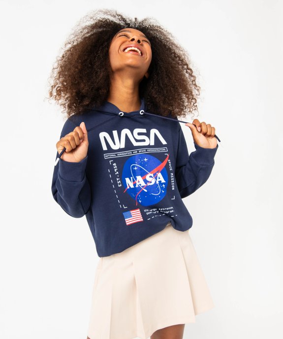 Sweat à capuche avec motif Nasa femme  vue1 - NASA - GEMO