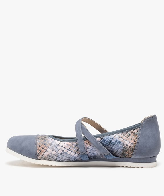 Ballerines femme à brides élastiques et semelle crantée vue3 - GEMO (CONFORT) - GEMO