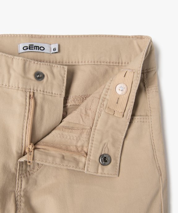 Bermuda en coton léger fille vue2 - GEMO 4G FILLE - GEMO