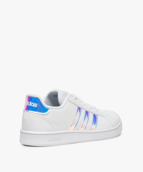 Baskets femme à bandes irisées – Adidas Grand Court K vue4 - ADIDAS - GEMO