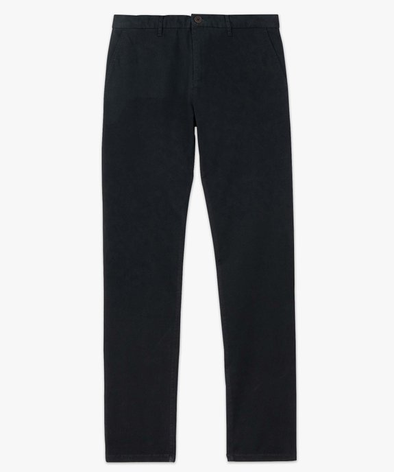 Pantalon chino en coton stretch coupe Slim homme vue4 - GEMO 4G HOMME - GEMO