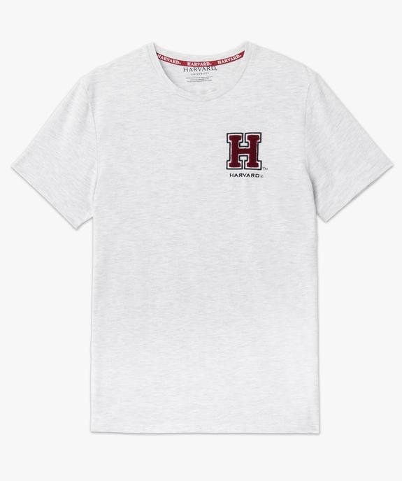 Tee-shirt homme à manches courtes avec logos - Harvard vue4 - HARVARD - GEMO