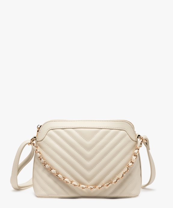 Sac à bandoulière matelassé avec anse chaîne femme vue1 - GEMO (ACCESS) - GEMO