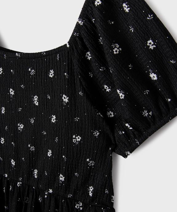 Robe imprimée avec doublure short invisible fille vue2 - GEMO (JUNIOR) - GEMO