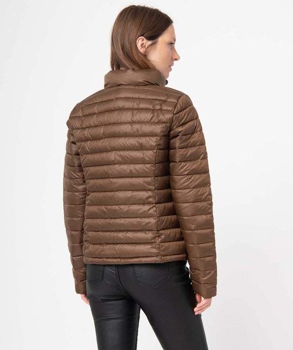 Doudoune à col montant avec rembourrage fin femme vue3 - GEMO 4G FEMME - GEMO