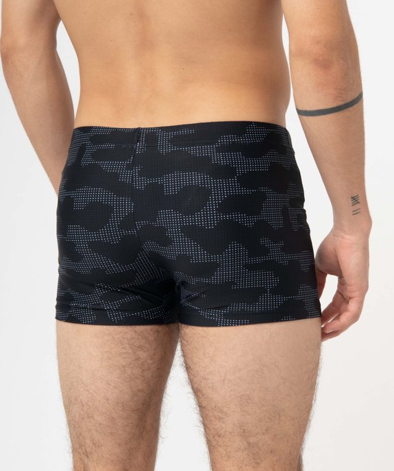 Maillot de bain homme forme boxer avec motifs vue3 - GEMO (PLAGE) - GEMO