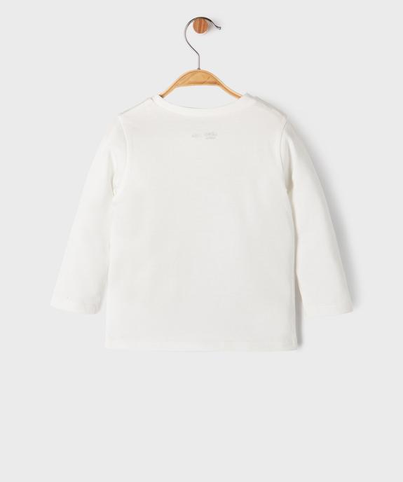 Tee-shirt manches longues à message bébé garçon vue3 - GEMO(BEBE DEBT) - GEMO