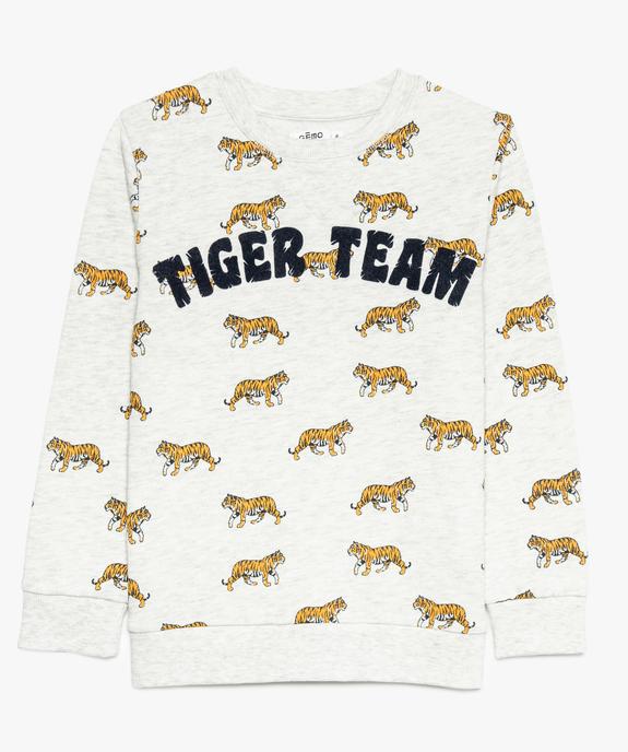 Sweat garçon à motifs tigre all over vue2 - GEMO (ENFANT) - GEMO