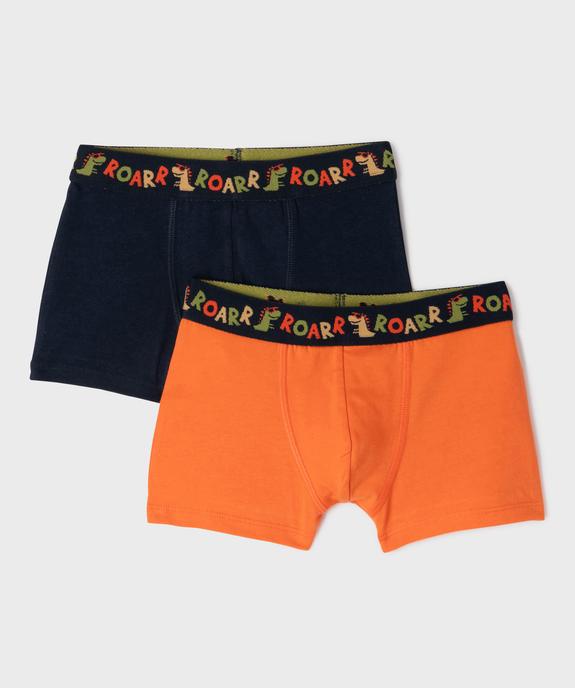 Boxer en coton stretch garçon (lot de 2) vue1 - GEMO 4G GARCON - GEMO