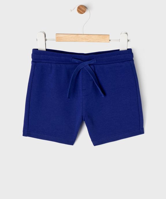 Short en maille avec ceinture ajustable bébé garçon vue4 - GEMO 4G BEBE - GEMO
