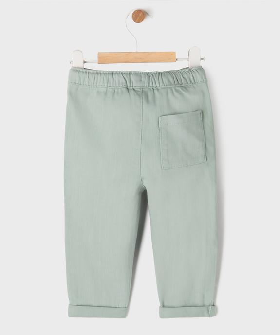 Pantalon chino avec taille ajustable bébé garçon vue3 - GEMO(BEBE DEBT) - GEMO