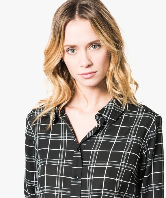 Chemise à motifs vue2 - GEMO(URBAIN) - GEMO