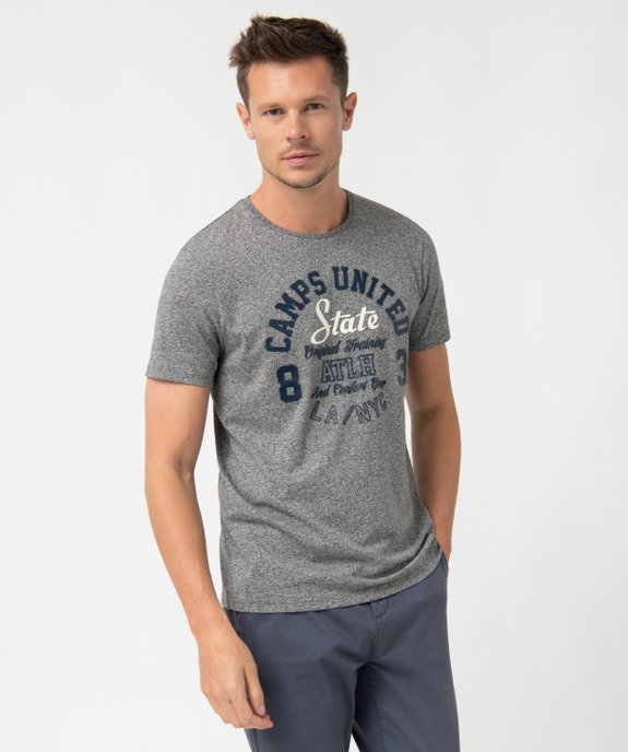 Tee-shirt homme à manches courtes avec motif XL - Camps United vue1 - CAMPS UNITED - GEMO