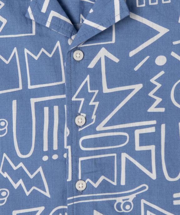 Chemise imprimée garçon vue3 - GEMO (ENFANT) - GEMO