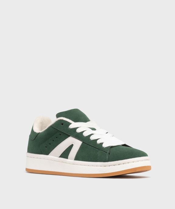 Basket basses style skate à larges lacets femme vue2 - SANS MARQUE - GEMO