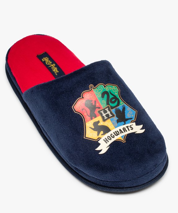 Chaussons homme mules en velours imprimés Hogwarts – Harry Potter vue5 - HARRY POTTER - GEMO