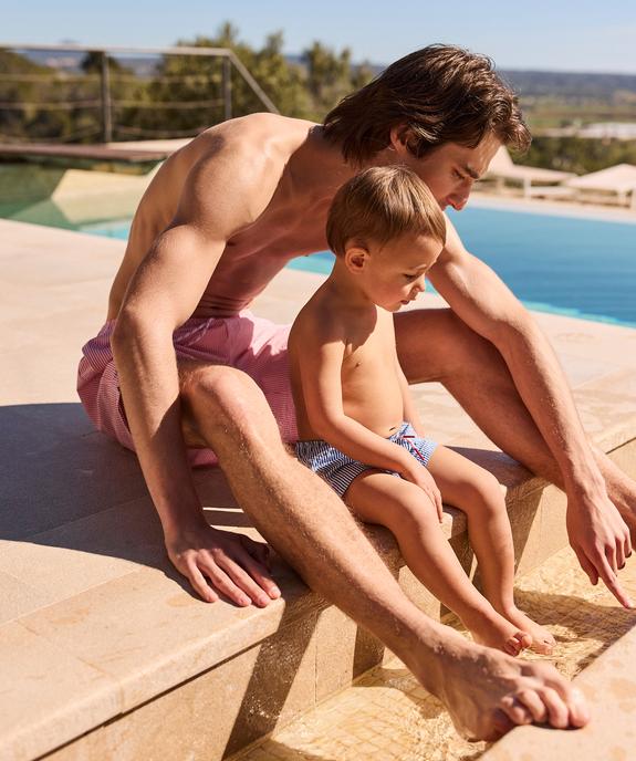 Short de bain rayé à taille élastiqué homme - LuluCastagnette vue6 - LULU CASTAGNETTE G4G D - GEMO