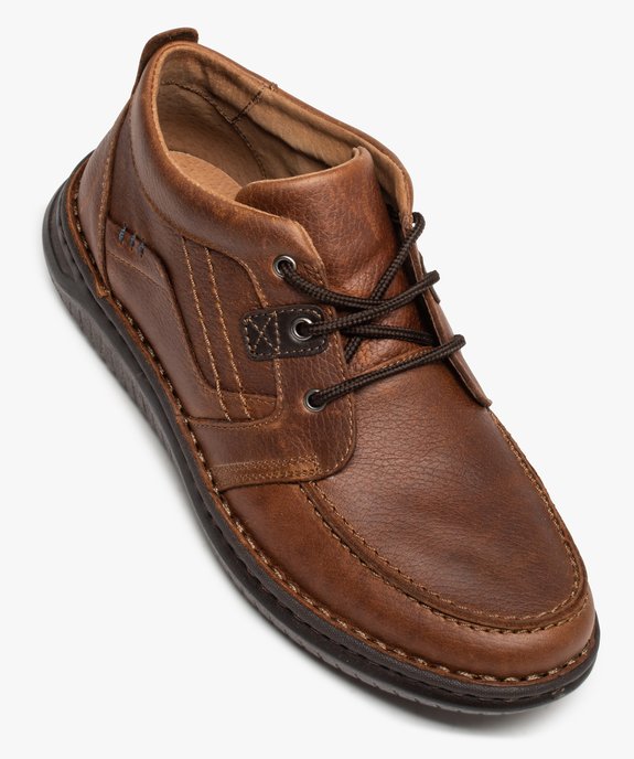 Derbies homme confort dessus cuir à lacets – Zen Air  vue5 - ZEN AIR - GEMO