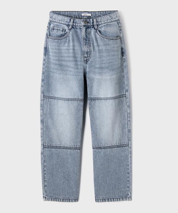 Jean loose avec taille ajustable garçon vue2 - GEMO (JUNIOR) - GEMO