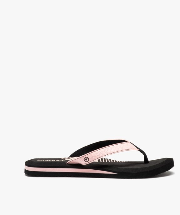 Tongs femme bicolores et à brides souples - Isotoner vue2 - ISOTONER - GEMO