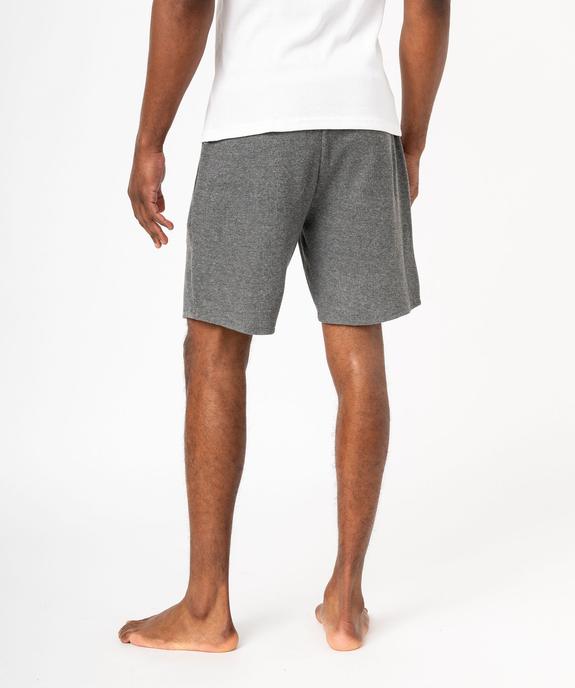 Short de pyjama en maille nid d’abeille homme vue3 - GEMO(HOMWR HOM) - GEMO