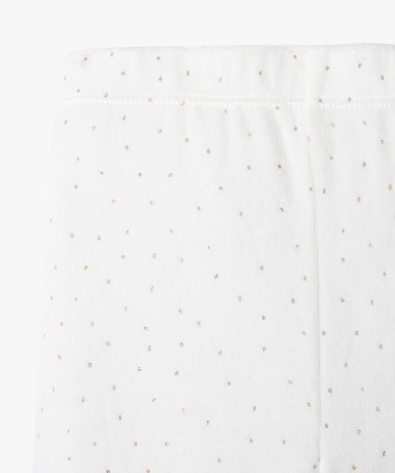 Pyjama 2 pièces en velours avec motif lapin bébé fille vue3 - GEMO(BB COUCHE) - GEMO
