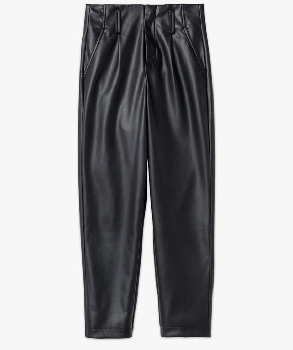 Pantalon femme en synthétique imitation cuir taille haute vue4 - GEMO(FEMME PAP) - GEMO