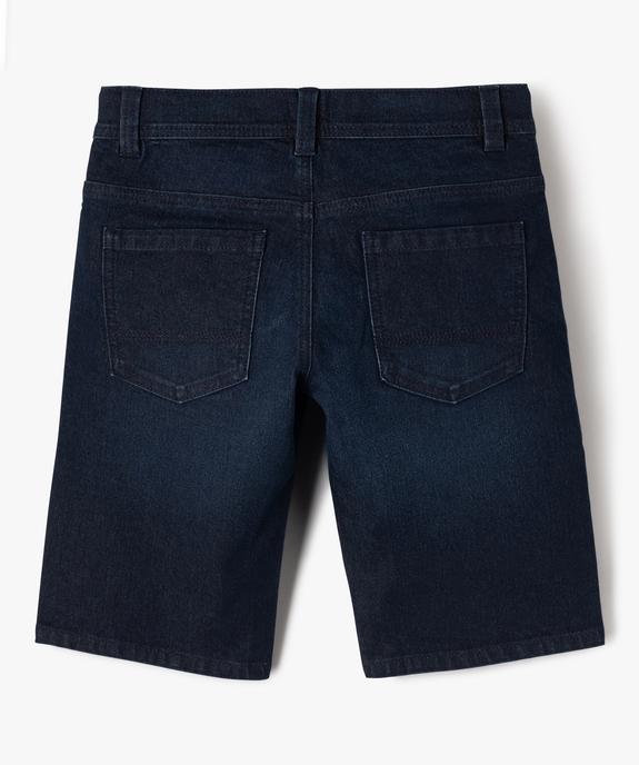 Bermuda en denim coupe slim garçon vue3 - GEMO (JUNIOR) - GEMO