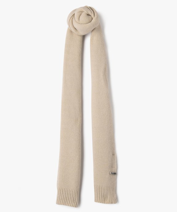 Écharpe en maille côtelée unie douillette homme - Camps United vue1 - CAMPS UNITED - GEMO