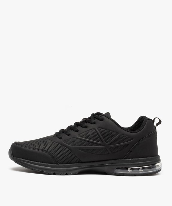 Baskets homme unies à semelle bulle d’air - Airness vue3 - AIRNESS - GEMO