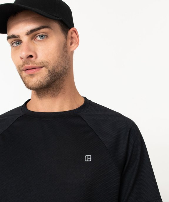Tee-shirt manches courtes en mesh respirant homme  vue2 - GEMO (HOMME) - GEMO