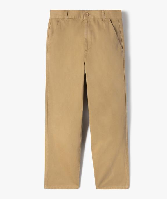 Pantalon chino coupe regular garçon vue2 - GEMO (JUNIOR) - GEMO