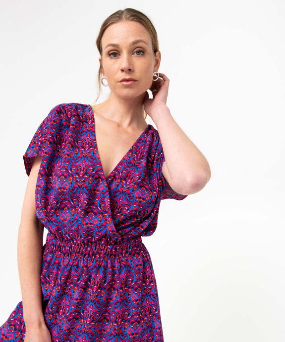 Robe femme avec double décolleté cache-coeur vue2 - GEMO(FEMME PAP) - GEMO