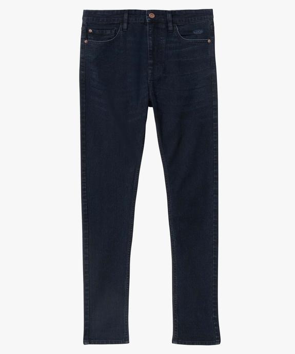 Jean homme skinny taille haute en coton stretch vue4 - GEMO 4G HOMME - GEMO