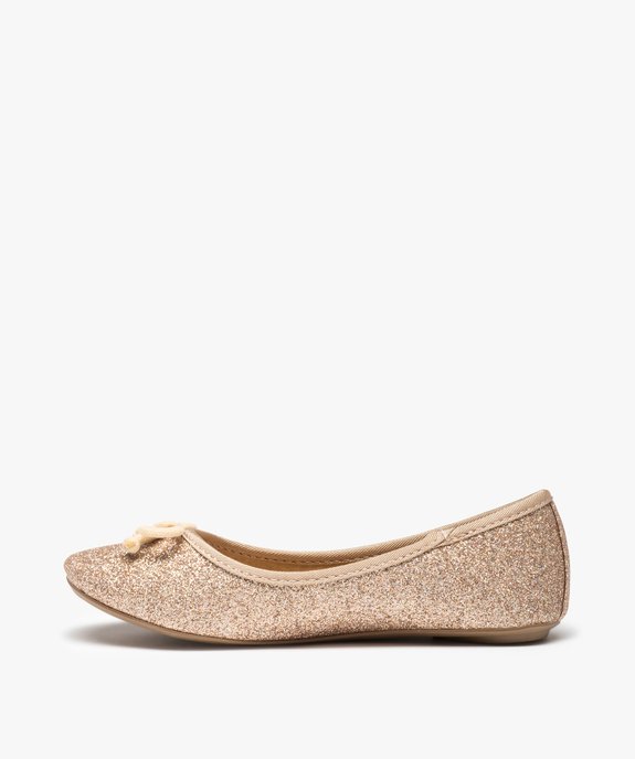 Ballerines fille pailletées avec nœud décoratif vue3 - GEMO (ENFANT) - GEMO