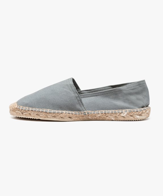 Espadrilles homme à semelle en corde et dessus toile vue3 - GEMO (PLAGE) - GEMO