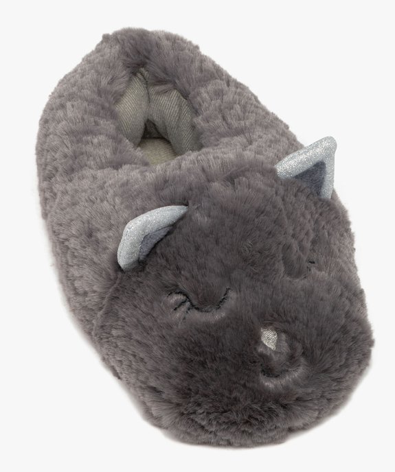 Chaussons fille en volume avec oreilles de chat pailletées vue5 - GEMO (ENFANT) - GEMO