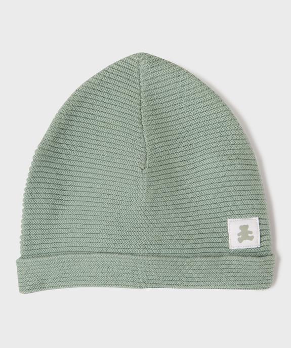 Bonnet de naissance en coton à revers - LuluCastagnette vue1 - LULUCASTAGNETTE - GEMO