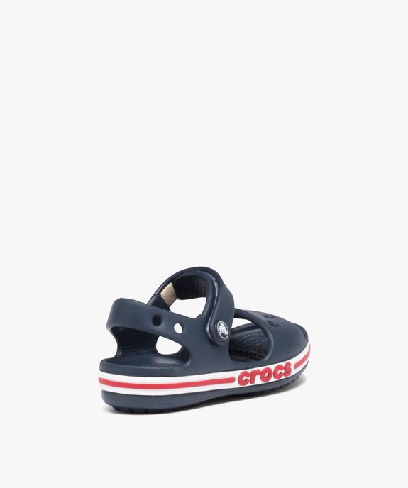 Sandales garçon souples pour la plage avec bande à scratch Bayaband Sandal - Crocs vue4 - CROCS - GEMO