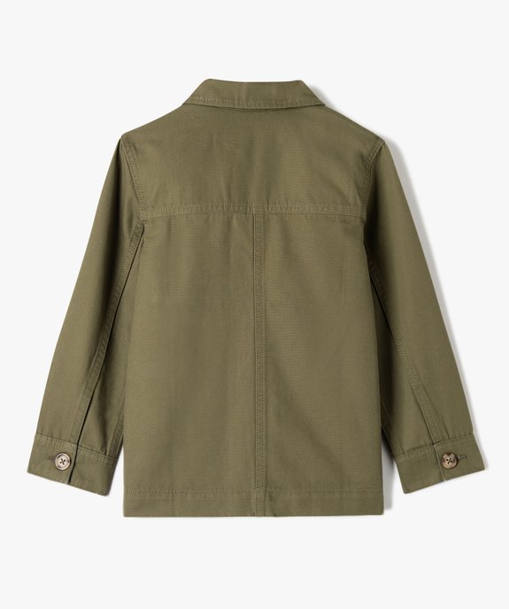Veste garçon en toile look chemise - LuluCastagnette vue4 - LULUCASTAGNETTE - GEMO