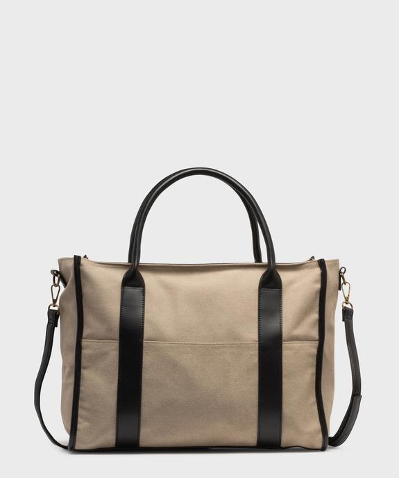 Sac cabas en toile femme vue1 - GEMO (ACCESS) - GEMO