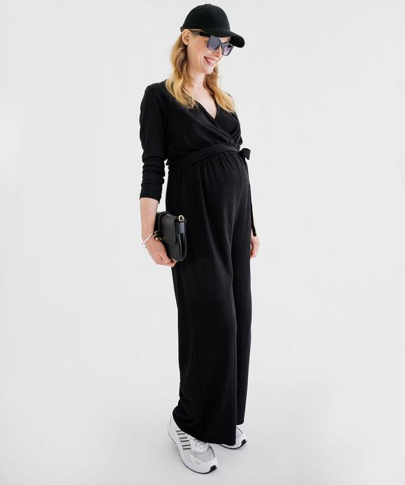Combinaison pantalon spéciale grossesse avec haut cache-coeur vue6 - GEMO 4G MATERN - GEMO