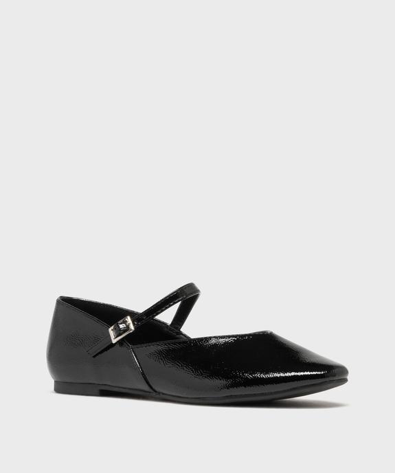 Ballerines vernies avec bride sur le dessus femme - Follow Me vue2 - FOLLOW ME - GEMO