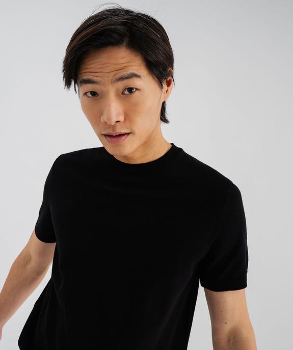 Tee-shirt manches courtes en maille homme vue4 - GEMO 4G HOMME - GEMO