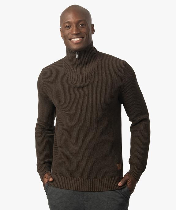 Pull homme à col camionneur vue1 - GEMO (HOMME) - GEMO