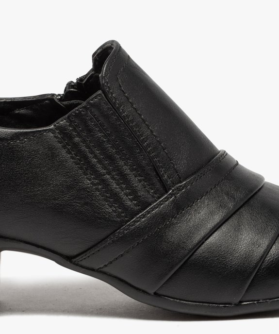 Escarpins femme confort unis avec dessus plissé vue6 - GEMO (CONFORT) - GEMO