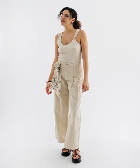 Jean wide leg à pinces femme vue5 - GEMO(FEMME PAP) - GEMO